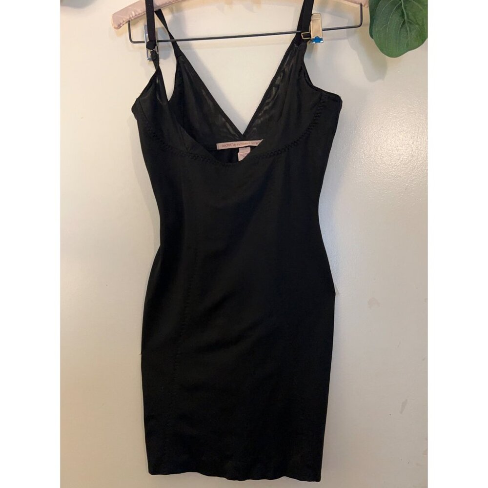 Victoria’s Secret So Curvaceous Push Up Shaping Slip With Panty Black M Medium